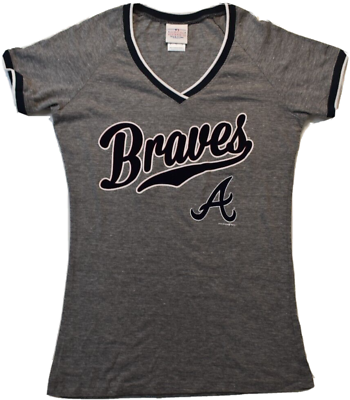 #ad 5th amp; Ocean Womens MLB Atlanta Braves Baseball Shirt New S XL