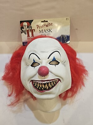 #ad IT The Movie Pennywise Face 7in x 11in Latex New with tags