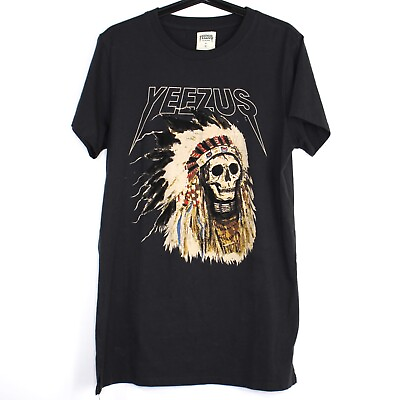 #ad Yeezus Mens Medium Official Tour Merch Concert Kanye Elongated Tee T Shirt N1149