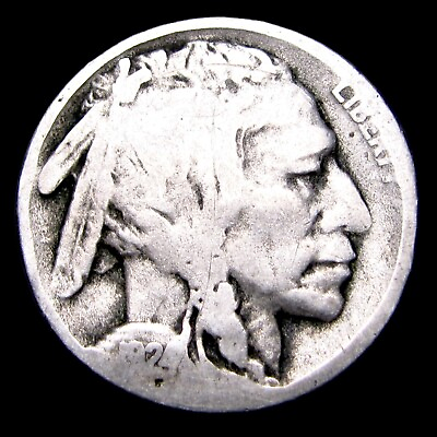 #ad 1924 S Buffalo Nickel Nice Details Coin #313P
