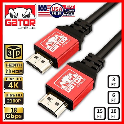#ad 4K HDMI 2.0 Cable UHD Ultra HD High Speed 2160P HDR 60Hz 18Gbps Dolby HDCP HDTV