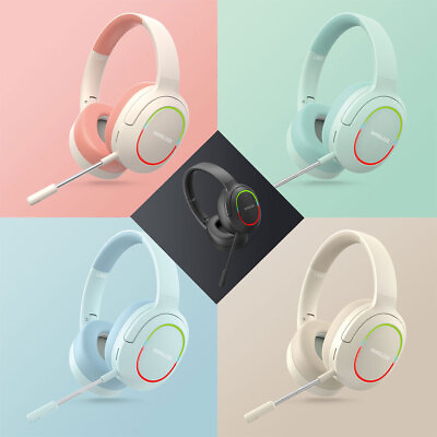 #ad Bluetooth Headsets Over Ear Stereo Mic Earphones For Samsung Note10 Plus Note9 8