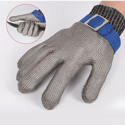 #ad Stab Resistant Glove Stainless Steel Metal Safety Cut Proof Protection Gloves