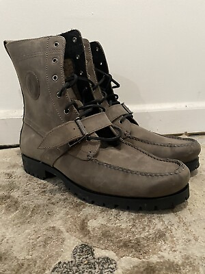 #ad Ralph Polo Lauren Ranger Buckle Leather Boots 12D Excellent Condition