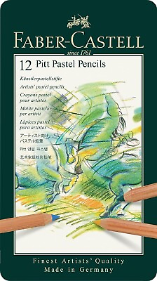 #ad Faber Castell Pitt Pastel Pencils Set of 12 Assorted Colors NEW 99¢ Ship