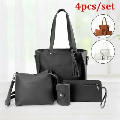 Casual Leather High capacity Crossbody Bag Shoulder Bag Handbag Wallet Purses