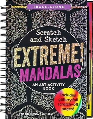#ad Scratch amp; Sketch Extreme Mandalas Trace Along Hardback or Cased Book
