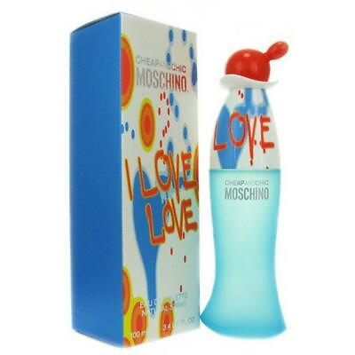I Love Love Perfume by Moschino 3.4 oz edt for Women New in Box Sealed $31.50