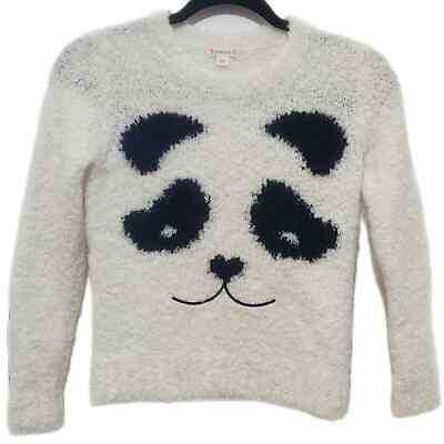 #ad JCrew Crewcuts Panda Sweater Cream amp; Black Soft Wool Alpaca Blend Girls Size 12