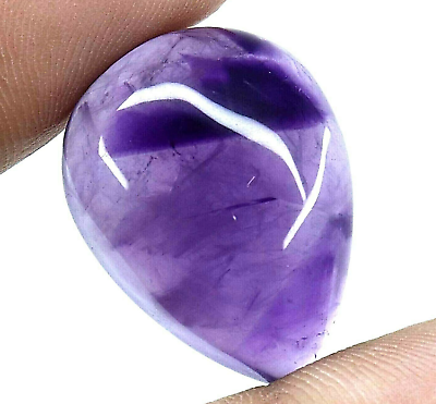 #ad 28.70 Ct Natural African Purple Amethyst Cabochon Cut Certified Loose Gemstone