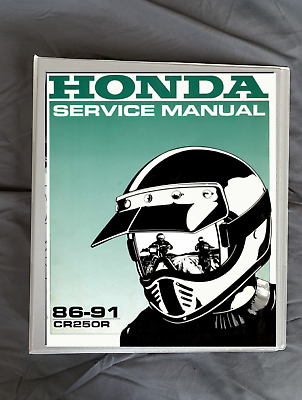 #ad 1986 1991 Honda CR250R motorcycle workshop service repair printed manual 87 88