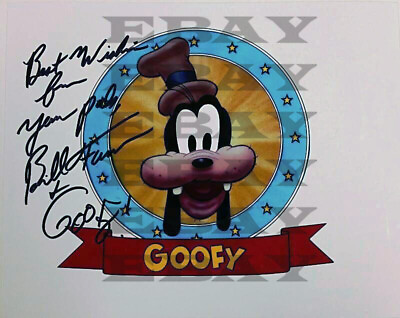#ad BILL FARMER Disney#x27;s Voice of Goofy Autographed Signed 8x10 Photo Reprint