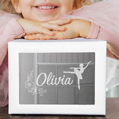 Personalized Girls Jewelry Box with Name $49.99
