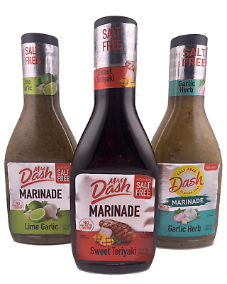 #ad Mrs Dash Marinade 3 Flavor Variety Pack of 12oz Bottles Salt Free Teriyaki Ma