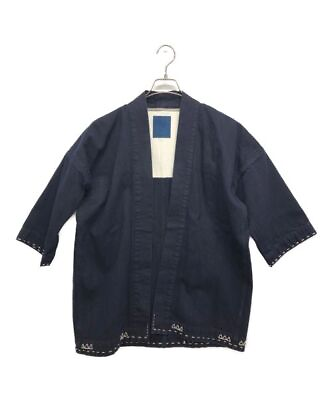 #ad VISVIM Men#x27;s Jacket Blouson Sanjuro Kimono Indigo Japan Size:3 021890500600 3209