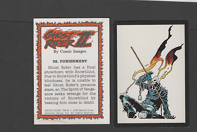 #ad 1992 Ghost Rider II Trading Card #32 Punishment Comic Images HIGH QUALITY CARD