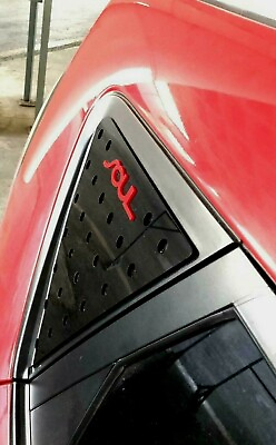 #ad FOR Kia Soul Red Emblem Logo C Pillar Quarter Window Glass Cover Plate 2018