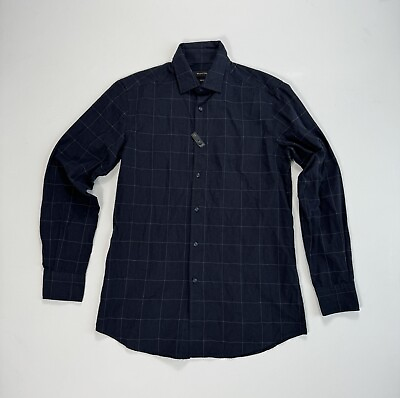 #ad Massimo Dutti Mens Medium Button Shirt Lightweight Designer Casual Modern