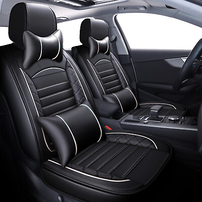 #ad FrontRear Seat Covers 5 Seat Cushion Full Set For Honda Civic Hatchback Sedan