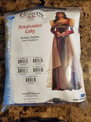 #ad Medieval Costume Adult Renaissance Lady Halloween Fancy Dress