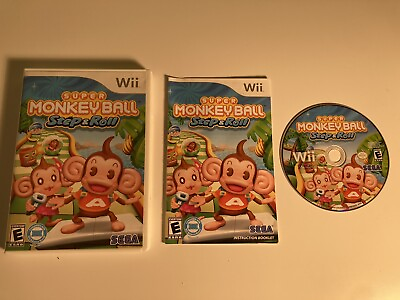 #ad Super Monkey Ball: Step amp; Roll CIB Nintendo Wii 2010
