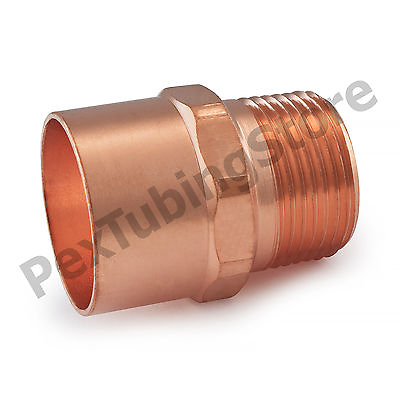 #ad 1 1 4quot; C x 1quot; Male NPT Threaded Copper Adapter