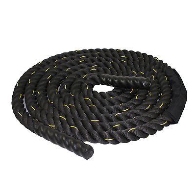 #ad 1.5quot; 50FT Poly Dacron Battle Rope Exercise Workout Strength Training Play in Gym