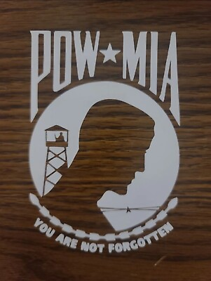 #ad Pow Mia Window Decal Vinyl Cutout Bumper Sticker