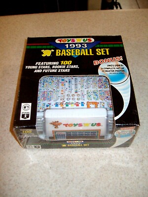 #ad 1993 TOPPS TOYS R US FACTORY SEALED BASEBALL SET INCLUDING 12 MASTER PHOTOS