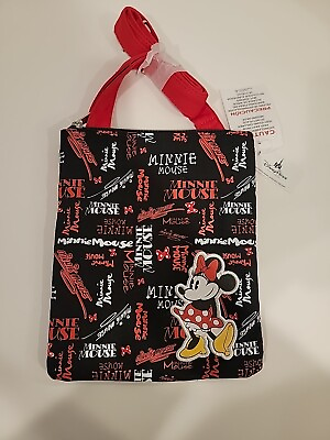 #ad Embroidered Disney Minnie Mouse 8quot; Passport Crossbody Bag Purse VERY NICE