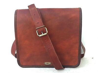 Women#x27;s Leather Messenger Women Shoulder Laptop Briefcase Women Work Satchel Bag $38.35