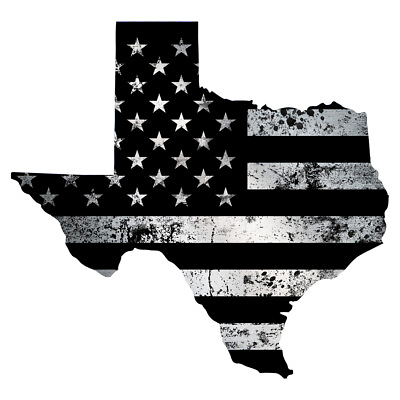 #ad Texas BLACK Flag Sticker Car Truck Window Vinyl Decal USA American FS2113