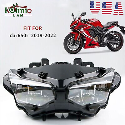 #ad Motorcycle Front Headlight Assembly Fit For Honda CBR650R 2019 2022 Headlamp