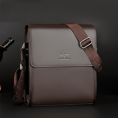 #ad #ad New Business Men Leather Messenger Sling Crossbody Shoulder Bag Travel Work Bag