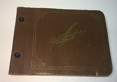 #ad Rare Antique American Post WWII Connecticut Autograph Album Poems Rhymes 1946