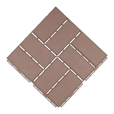 #ad Pack of 27 36 12quot; x 12quot; Interlocking Deck Tiles Outdoor Flooring Patio Tiles