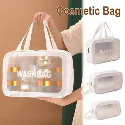 #ad Bathroom Organizer Clear Bag Waterproof Travel Make Up Bag Storage Co Goods
