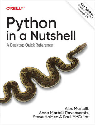 #ad Python in a Nutshell: A Desktop Quick Reference Paperback GOOD