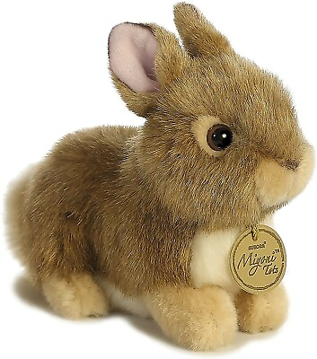 #ad Aurora Miyoni Tan Baby Bunny Plush Stuffed Animal Toy #26256 Brand New