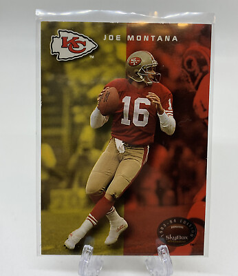 #ad Joe Montana 1993 94 Skybox Premium Edition Football #48 SF 49ers KC Chiefs