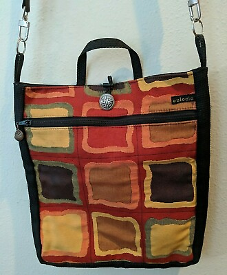 #ad CROSSBODY PURSE Bag Adjustable Removable Strap Multiple Pockets Fall Colors