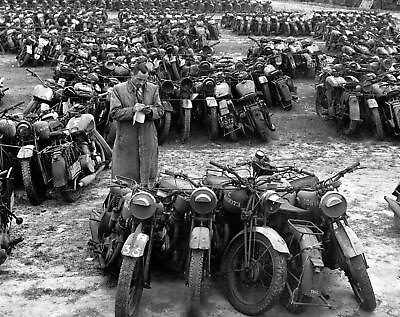 #ad 1946 WW2 MILITARY MOTORCYCLES UP FOR AUCTION in Packs of 5 PHOTO 184 W