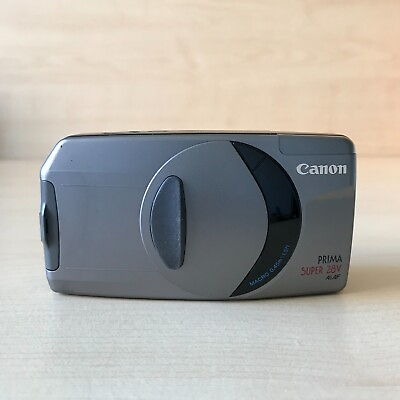 #ad Canon Prima Super 28V Film Camera 35mm Silver TESTED