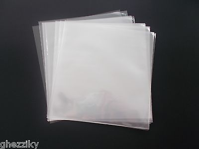 #ad 100 45 RPM Vinyl Record Album Sleeves Plastic Clear Polypropylene Outersleeve
