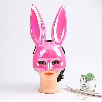 #ad Womens Animal Headgear Sexy Bunny Mask Rabbit Ear Half Face Masks Comfortable