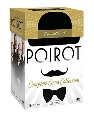 #ad *Agatha Christie#x27;s Poirot: Complete Cases Collection DVD 33 Disc Box Set NEW
