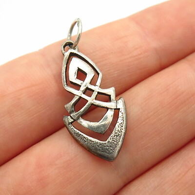 #ad 925 Sterling Silver Celtic Knot Design Pendant