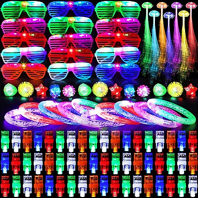 #ad 150 Packs LED Light Up Toy Party Favors Glow In The Dark Party Supplies Bulk
