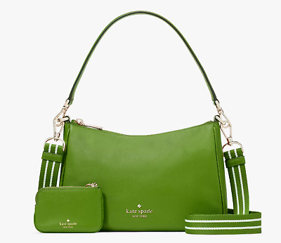 #ad New Kate Spade Rosie Shoulder Bag Pebbled Leather Turtle Green