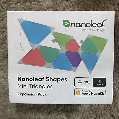 #ad Nanoleaf Shapes Triangles Mini Expansion 10 Pack NEW FACTORY SEALED Free Ship